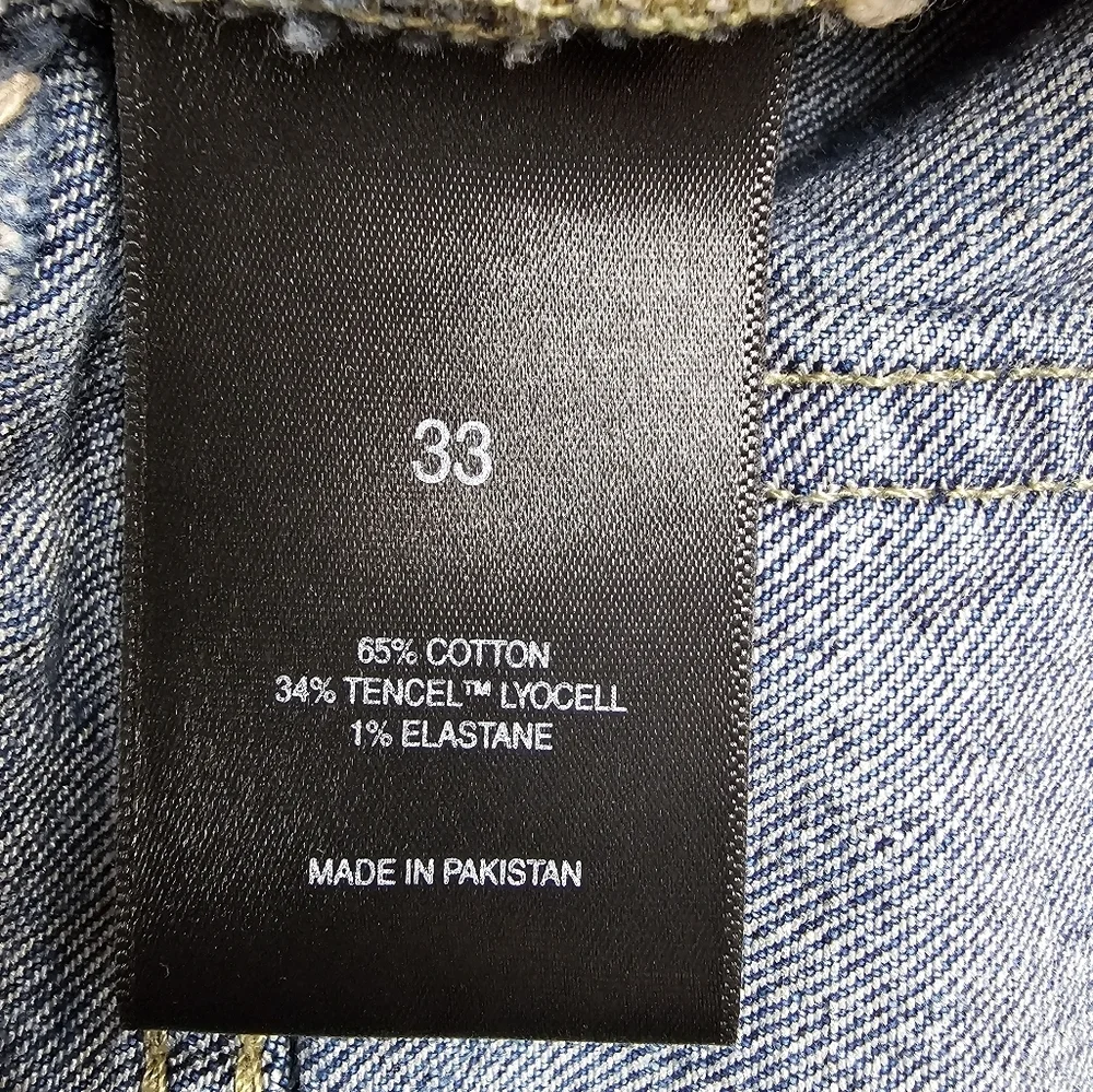 JOHNNY WAS Sancere Blue Straight Leg Jeans Medium Wash in the Size 33‎ - Picture 5 of 9